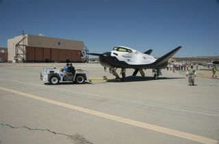 Dream Chaser Test Vehicle Towed