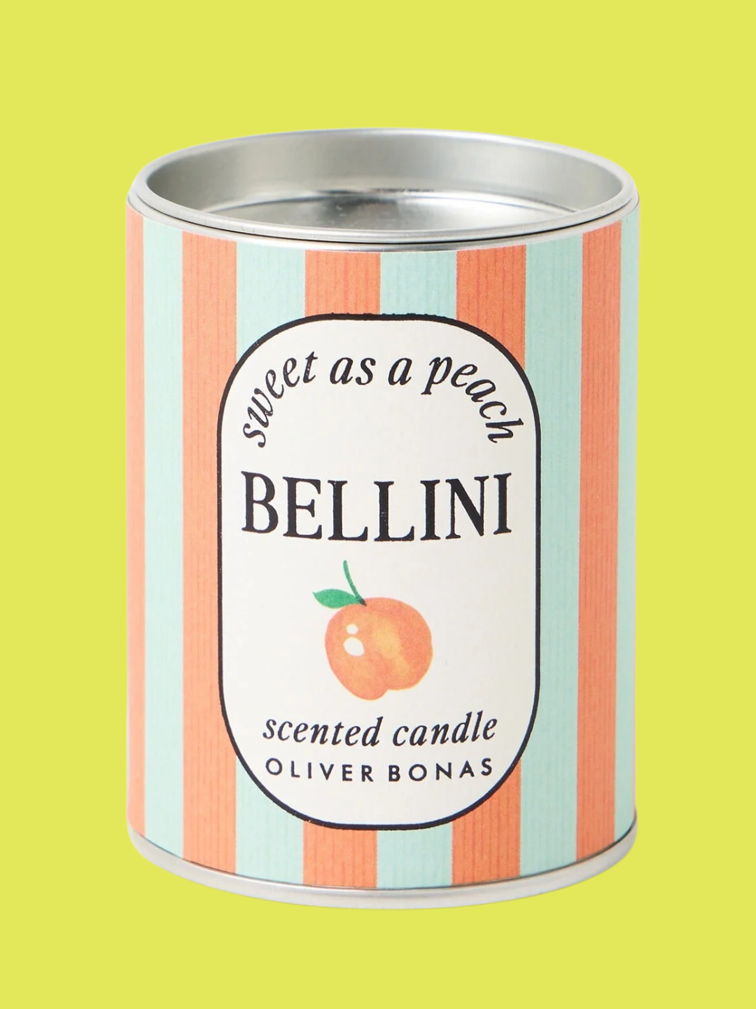 A peach bellini candle from Oliver Bonas
