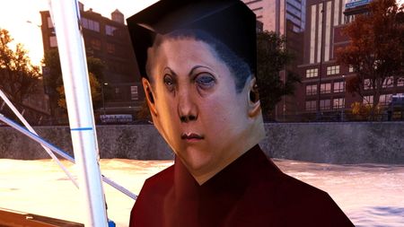 Spider-Man Remastered boat person