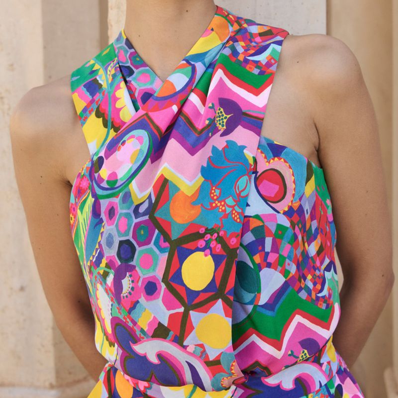 The Fold, Cascia Silk Top Made With Liberty Fabric