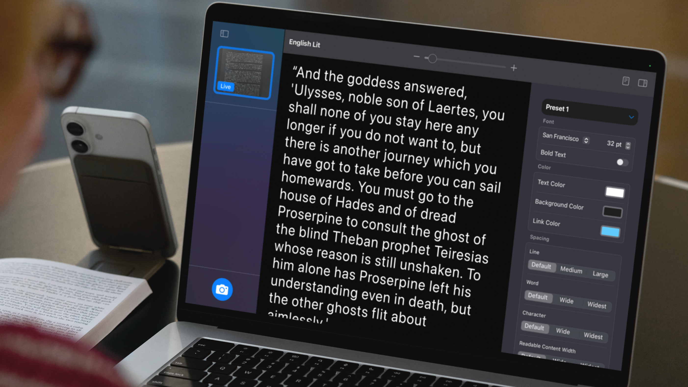 Magnifier in use on Mac