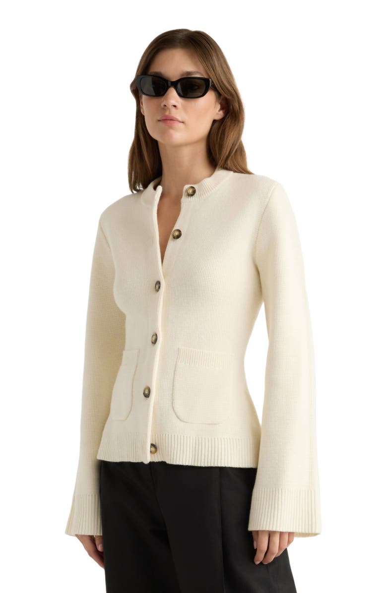 Eames Cotton Wool Button Cardigan