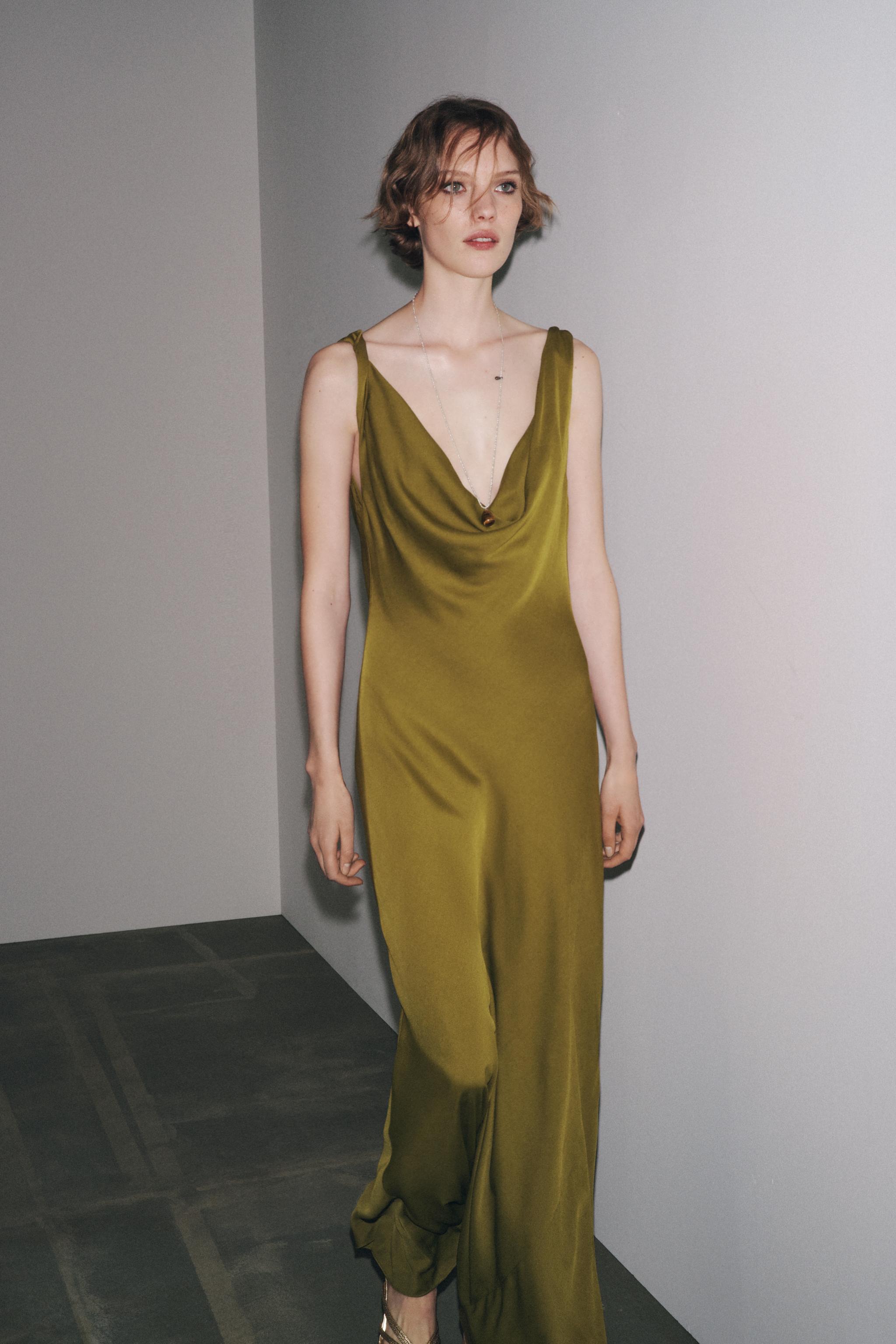 Zw Collection Long Satin Dress