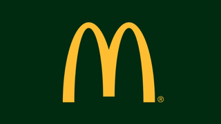 McDonald's logo with a green background