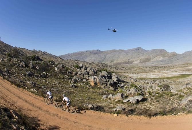 Christoph Sauser and Jaroslav Kulharvy of Burry Stander-Songo