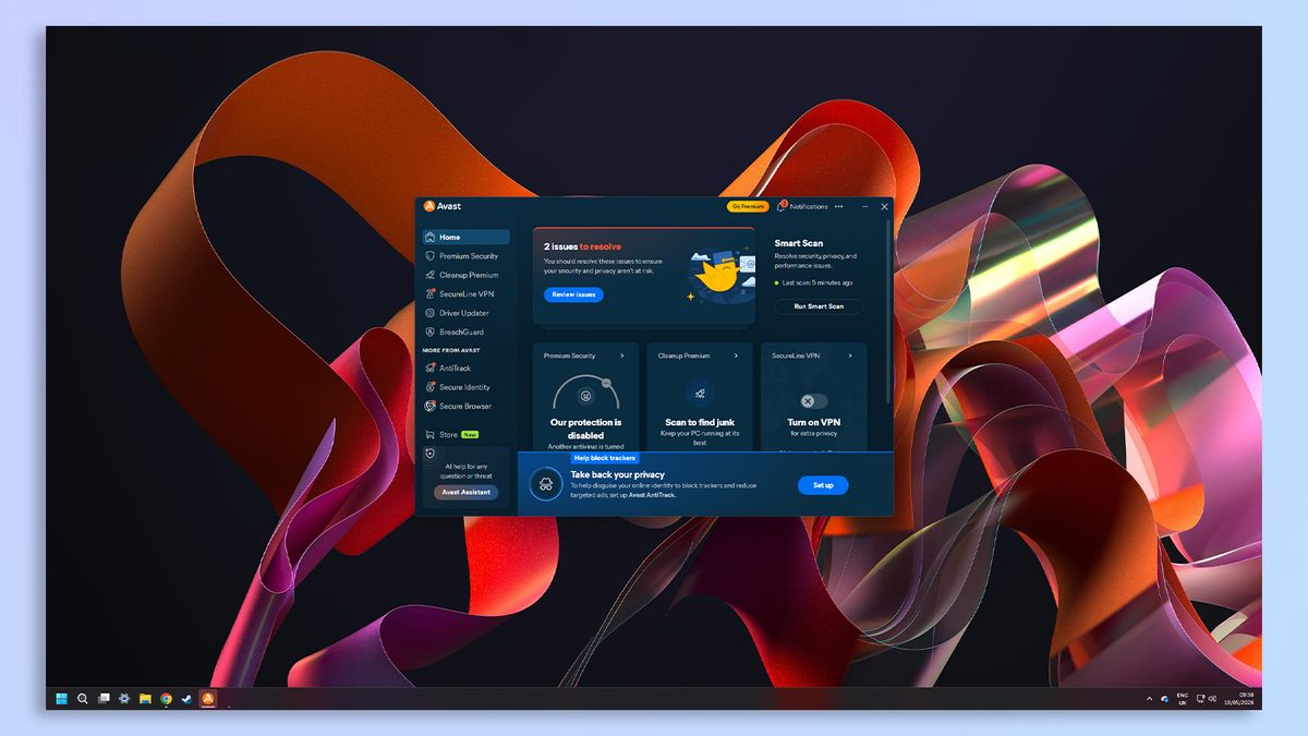 Avast One antivirus software screenshot