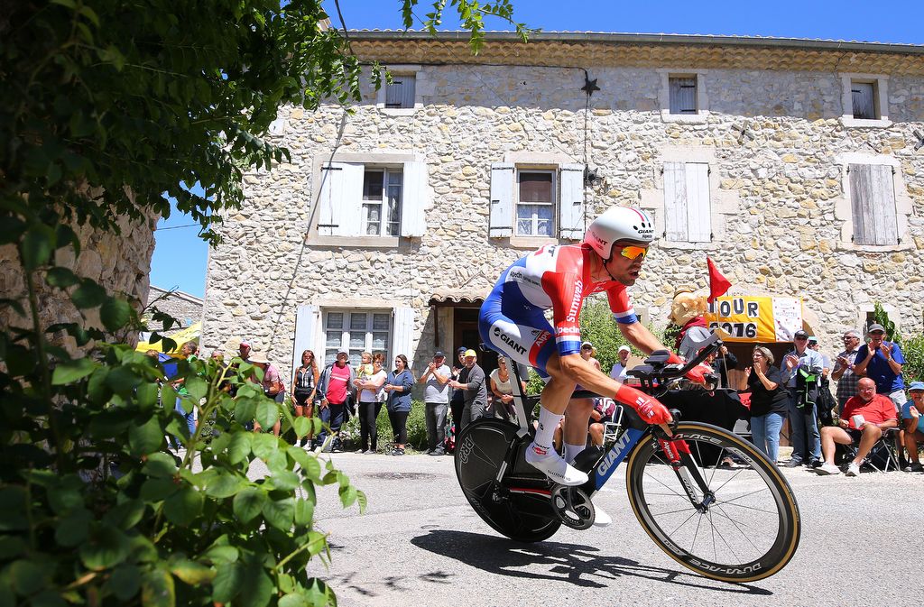 Tom Dumoulin (Giant-Alpecin) now has time trial wins all three grand tours