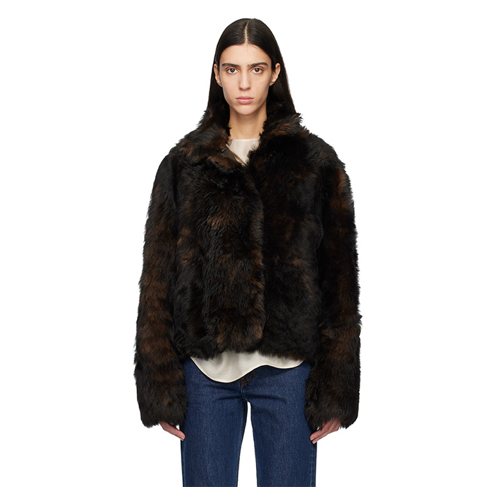 TOTEME, Brown Silky Shearling Jacket