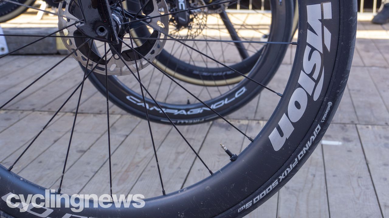 Sonny Colbrelli's bike from Omloop Het Nieuwsblad