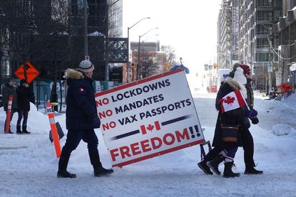 Freedom Convoy protesters