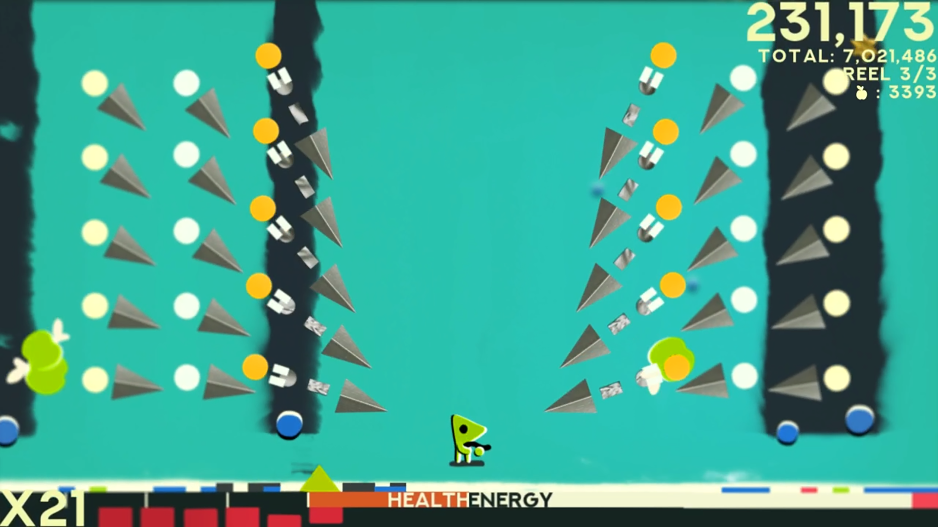 Screenshot from artistic bullet hell indie game ZOE Begone!