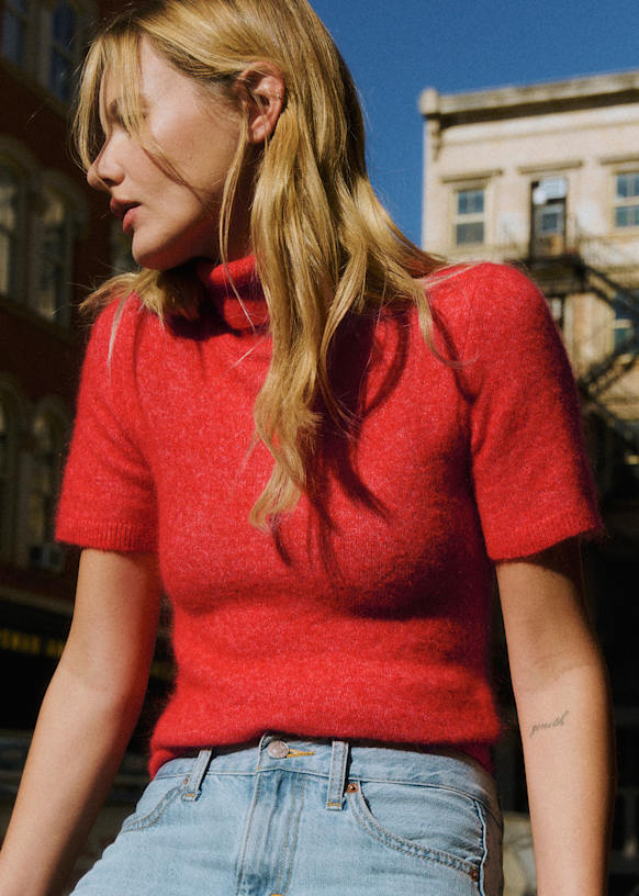 Mila Jumper - Red - Merino Wool - S&amp;eacute;zane