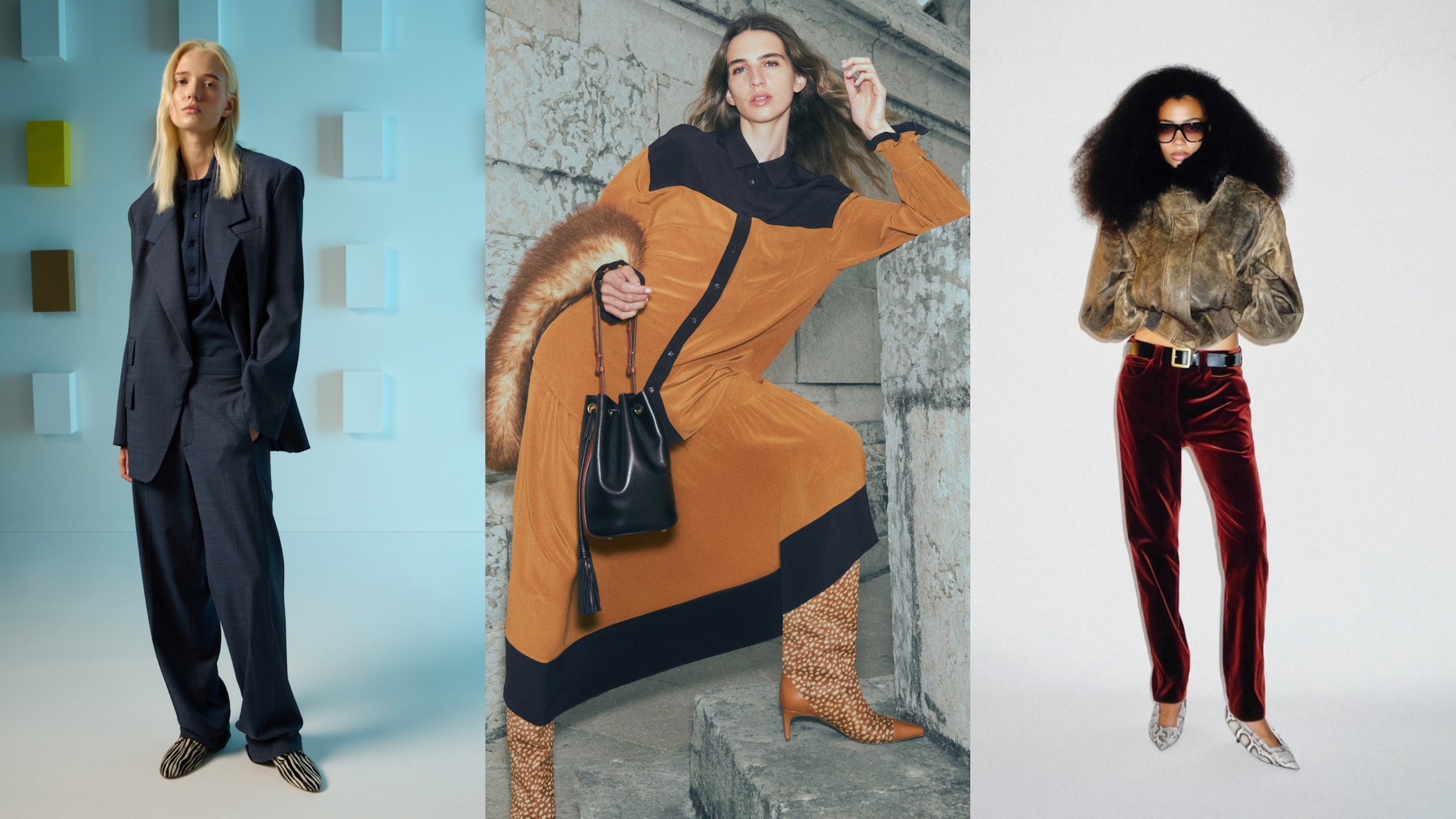 animal print shoes from the resort 2027 collections of Tibi, Ulla Johnson, Khaite.