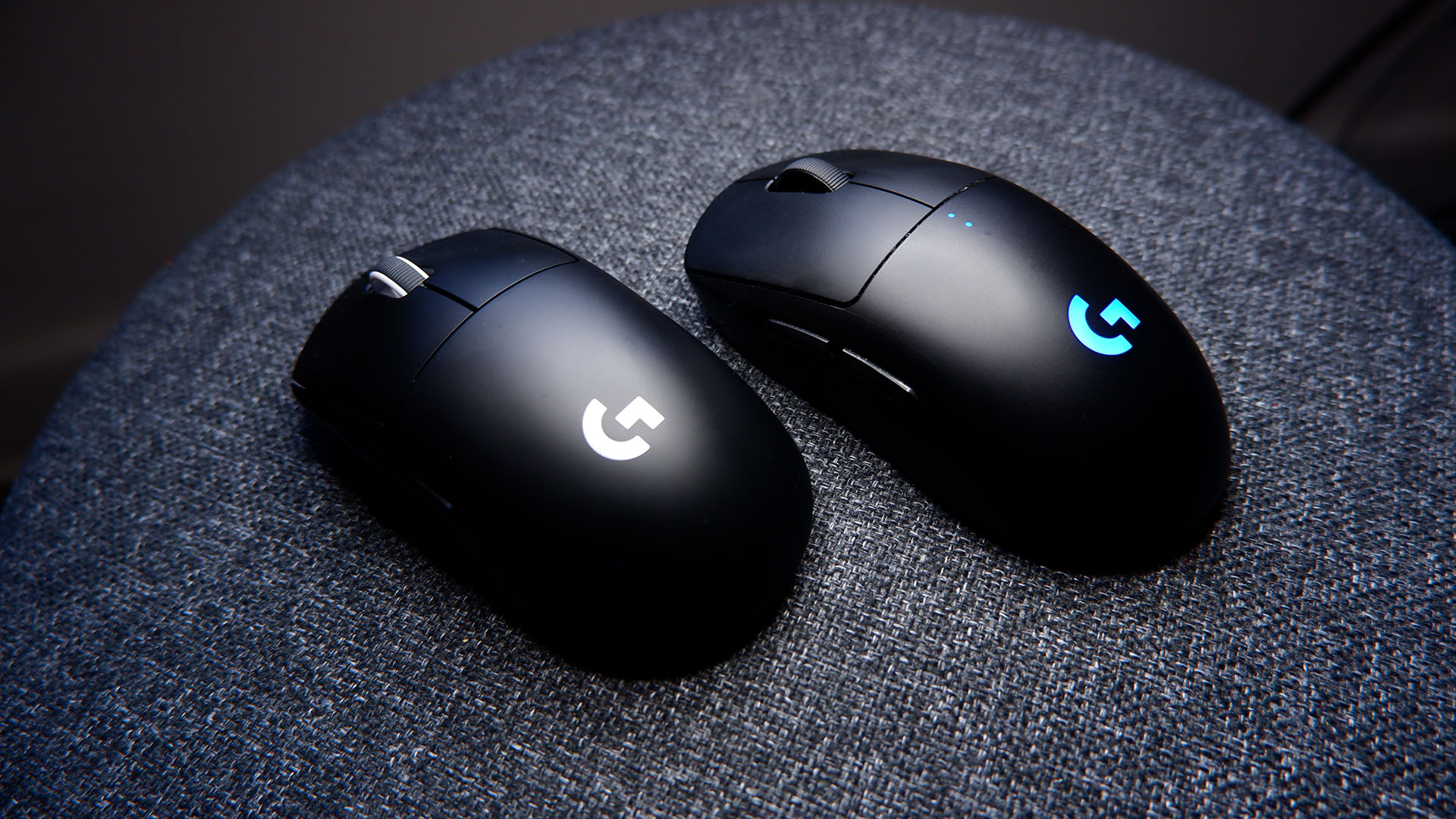 Logitech G Pro X Superlight gaming mouse pictured with dark background