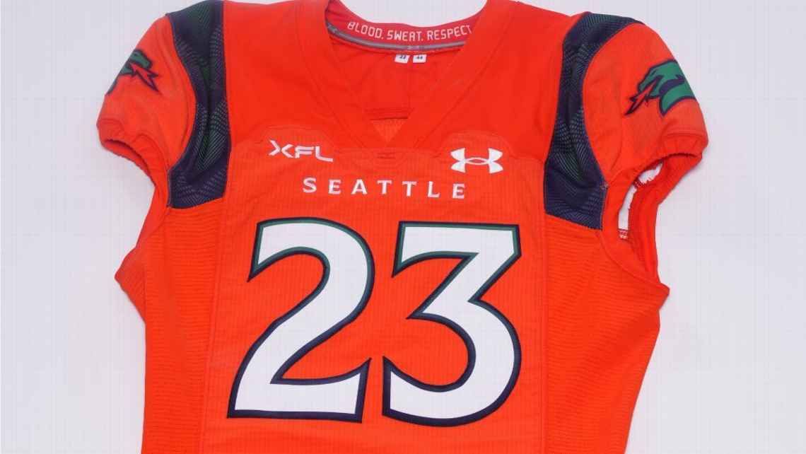 XFL Seattle Sea Dragons jersey