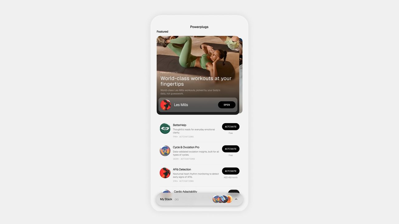 The Ultrahuman app's Emerald update refreshes the UI for its PowerPlugs.