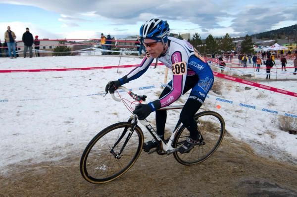 Kevin Hines (Corner Cycle) pulled away early in the Mens 50-54 Race to win convincingly