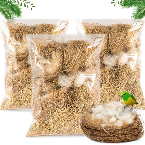 Sukh Bird Nesting Material - Bird Nests Bedding Hummingbird Nesting Material Mixing Canary Nesting Material Finch Nesting Material Parakeet Nesting Materials for Cage,gardens,tree Trunks (2)