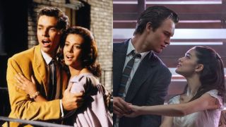 Tony and Maria in 1961 and 2021 West Side Story