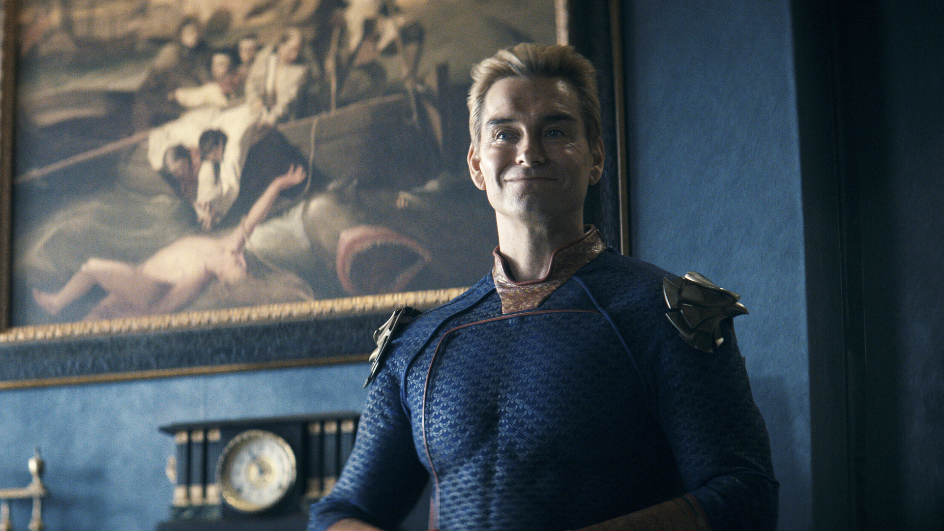 Homelander smiling in The Boys season 5 episode 4