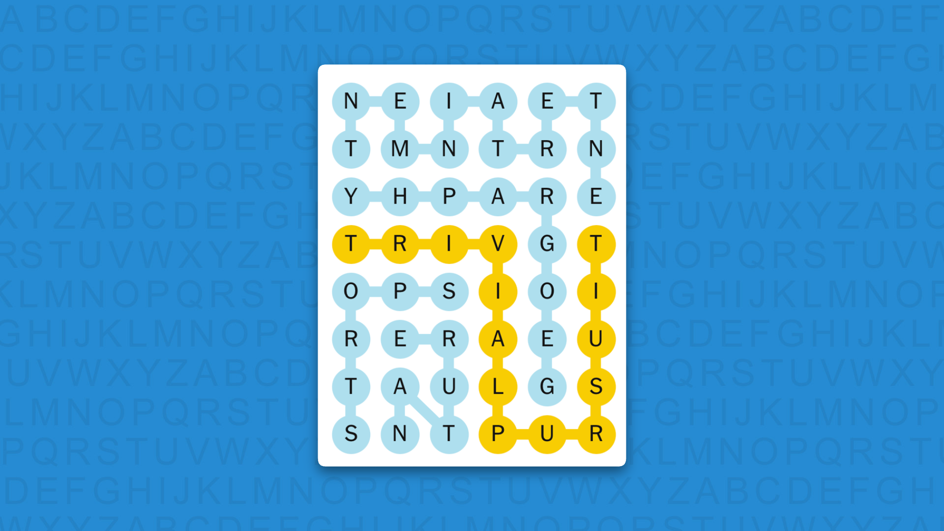 NYT Strands answers for game 866 on a blue background