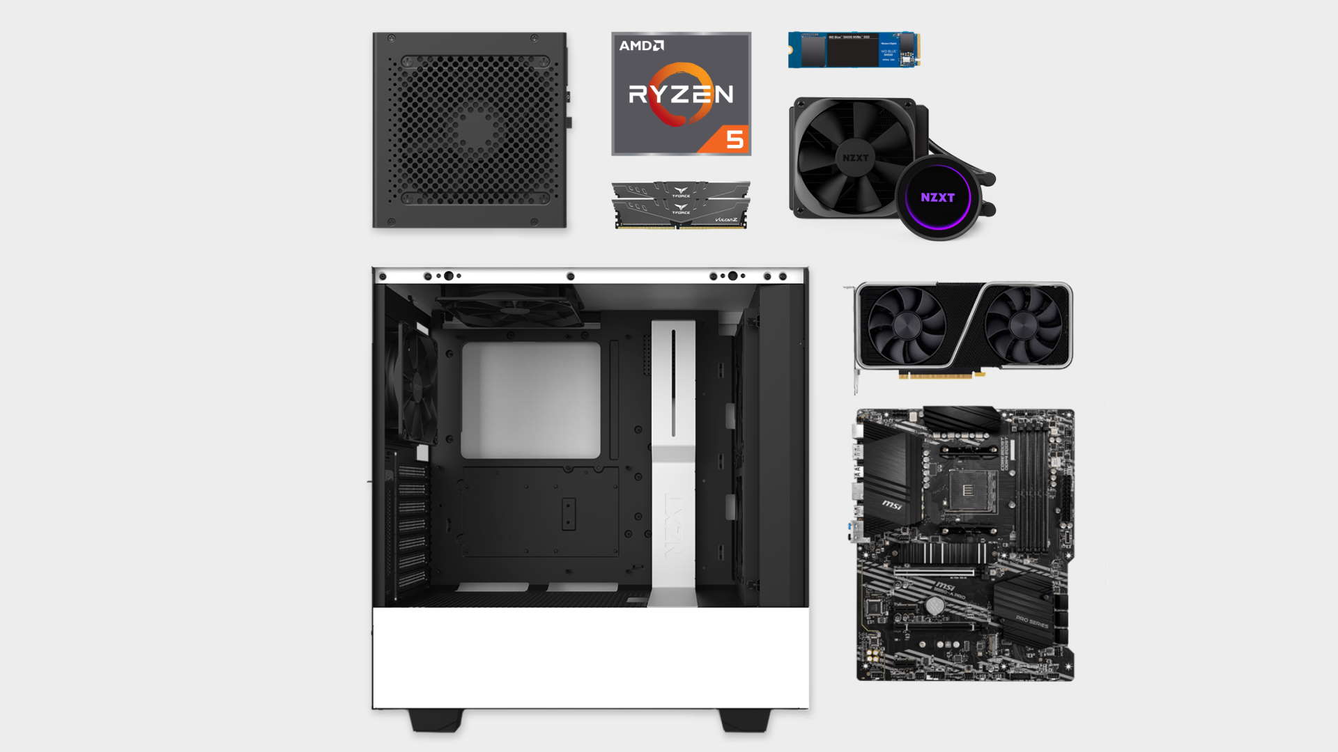 NZXT BLD Kit images of components and instructions