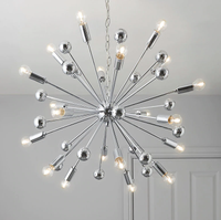 Komet Chrome Effect 20 Lamp Pendant Ceiling Light | Was £142 now £113.60