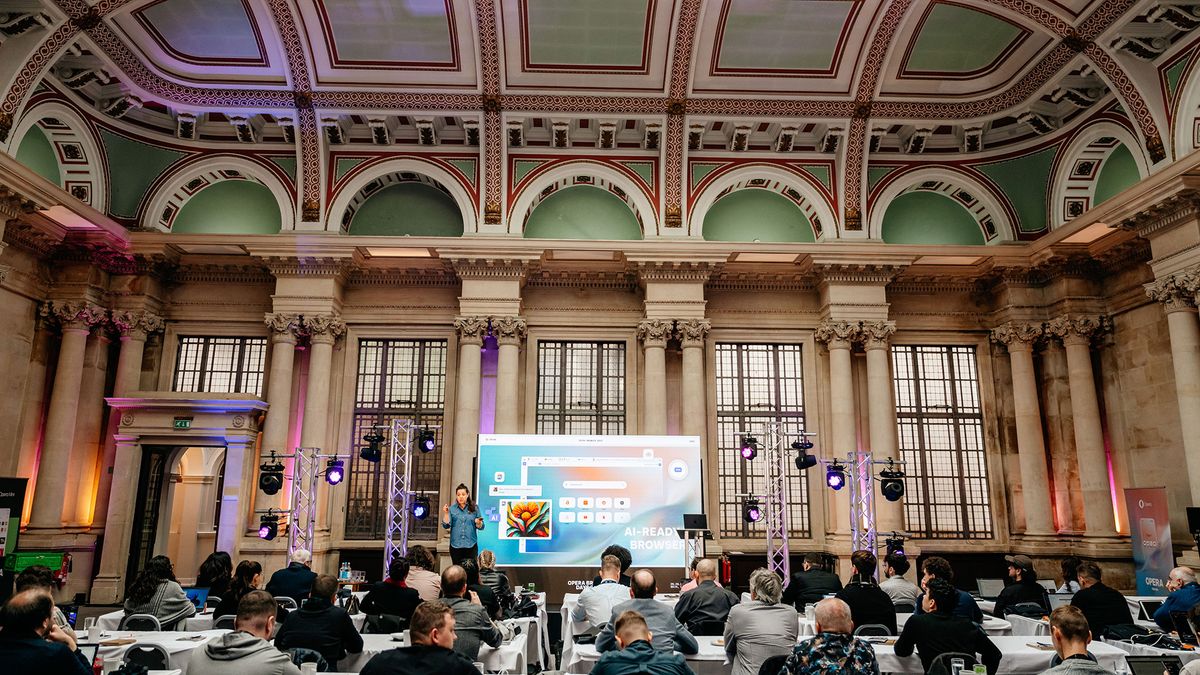 A photo taken during the Opera Browser Days held in Bristol in September 27, 2024.