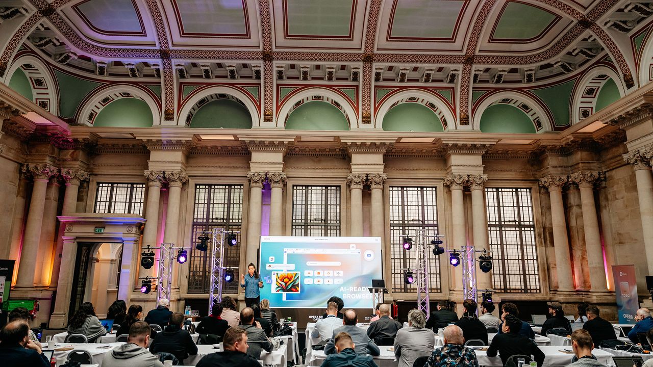 A photo taken during the Opera Browser Days held in Bristol in September 27, 2024.