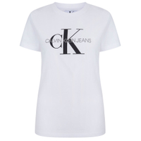 Calvin Klein Jeans Women&#39;s Core Monogram Logo Regular Fit Tee T-Shirt - was £35, now £14.78