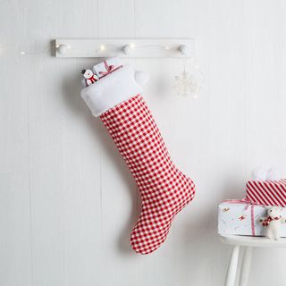 The White Company gingham stocking