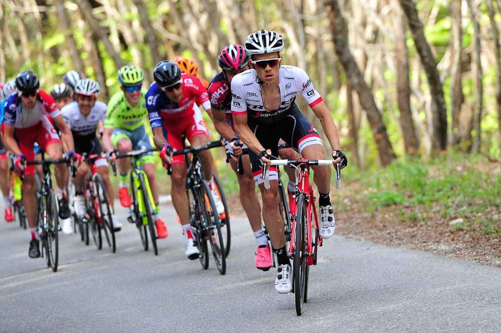 Riccardo Zoidl (Trek - Segafredo) on hhis way to winning stage 4 in Croatia