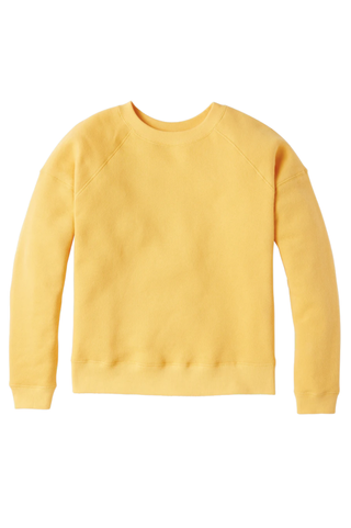 Brushed Back Sweatshirt Yellow