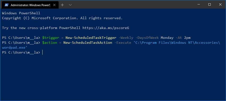 How to create scheduled tasks with PowerShell on Windows 10 | Windows ...