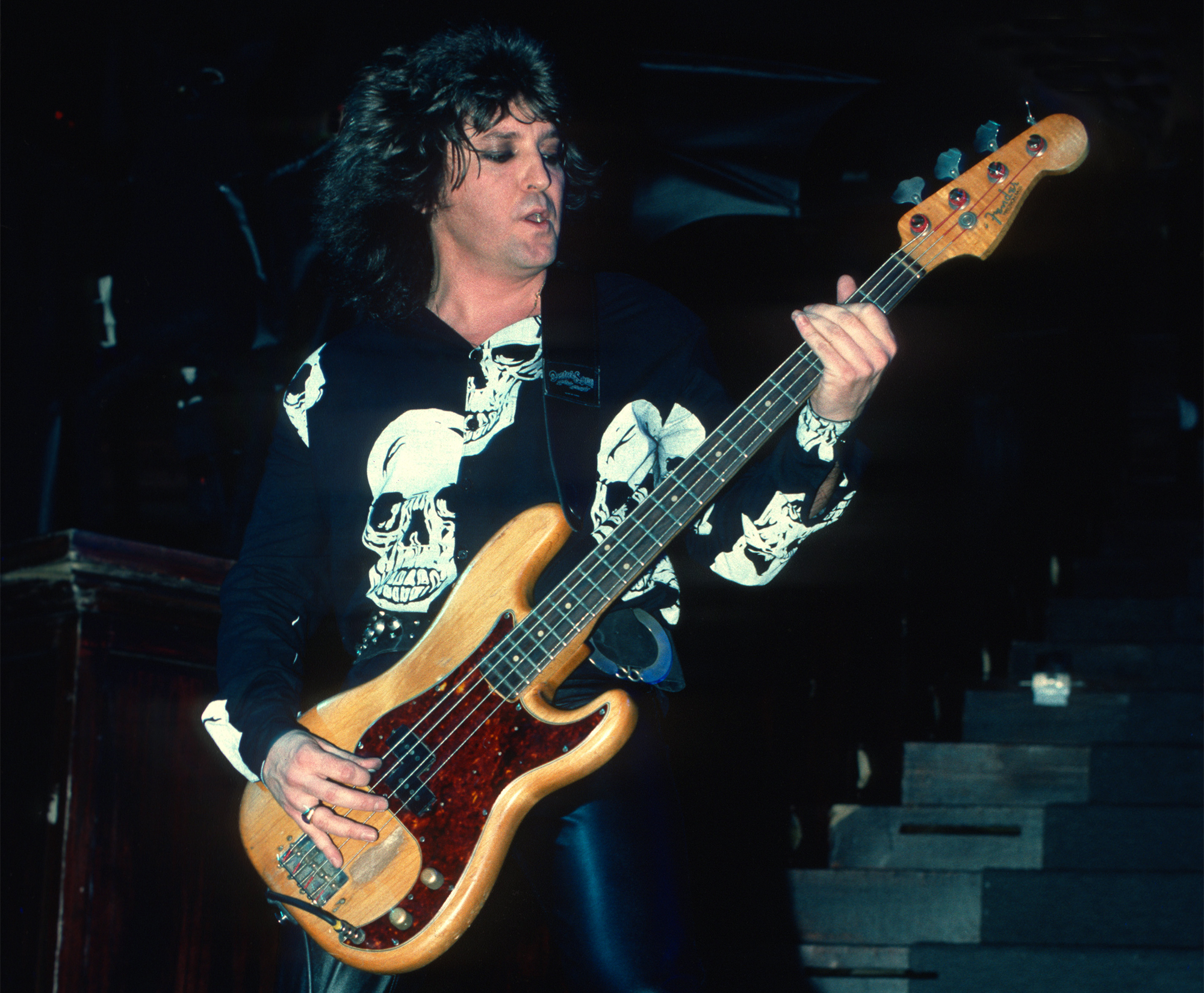 Australian bass player Bob Dailey of Ozzy Osbourne band performs at Madison Square Garden on January 30, 1984 in New York, New York.
