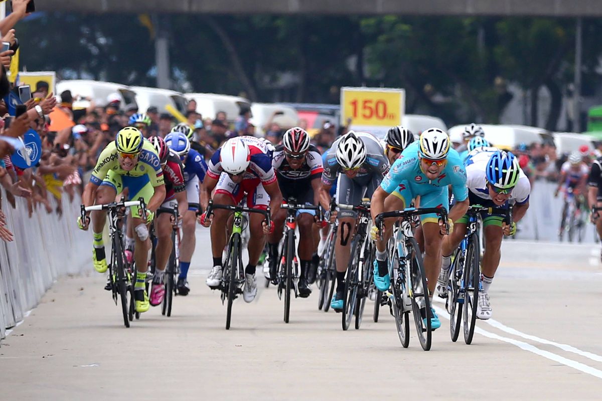 Andrea Guardini powers to the line