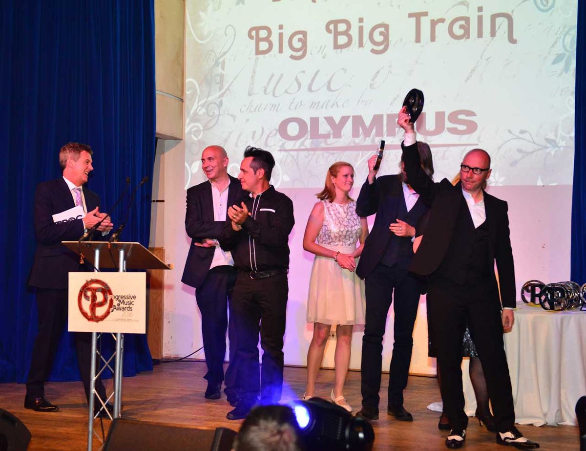 Big Big Train pick up their second award of the night for Band Of The Year