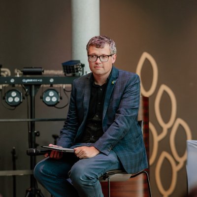 The Game Business editor-in-chief Christopher Dring at an event filming