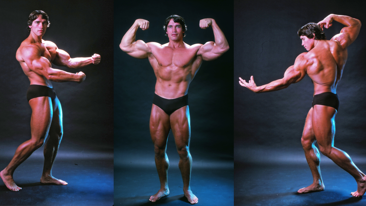 Bodybuilder In Arnold Schwarzenegger Pose Stock Photo  Download Image Now   Arnold Schwarzenegger Body Building Abdominal Muscle  iStock