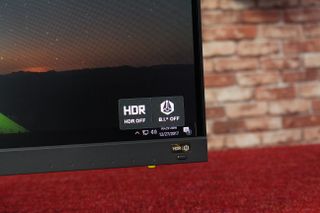 A dedicated button on the front lets you toggle HDR on or off