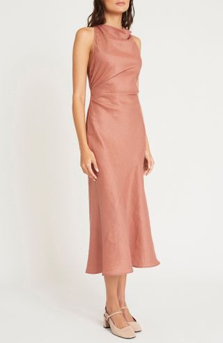 Luxely, Aster Linen Midi Dress