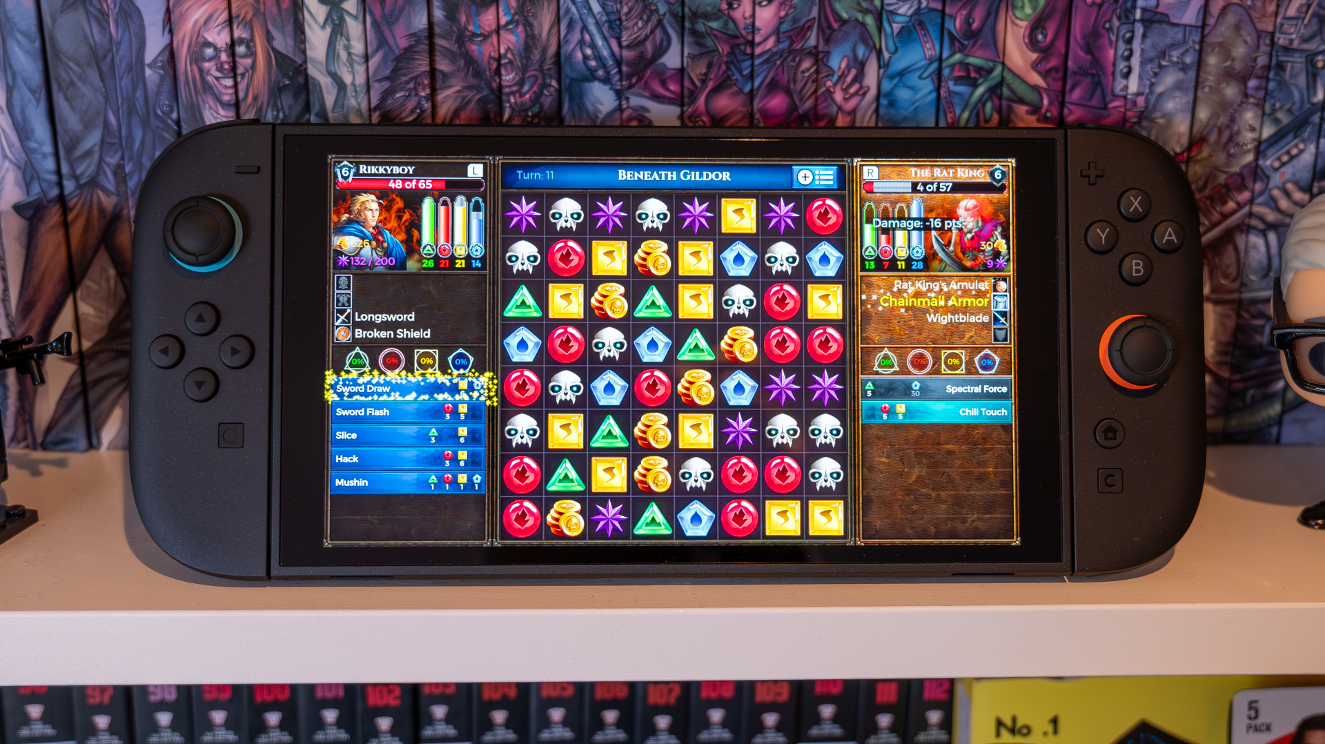 Nintendo Switch 2 playing Puzzle Quest: Immortal Edition