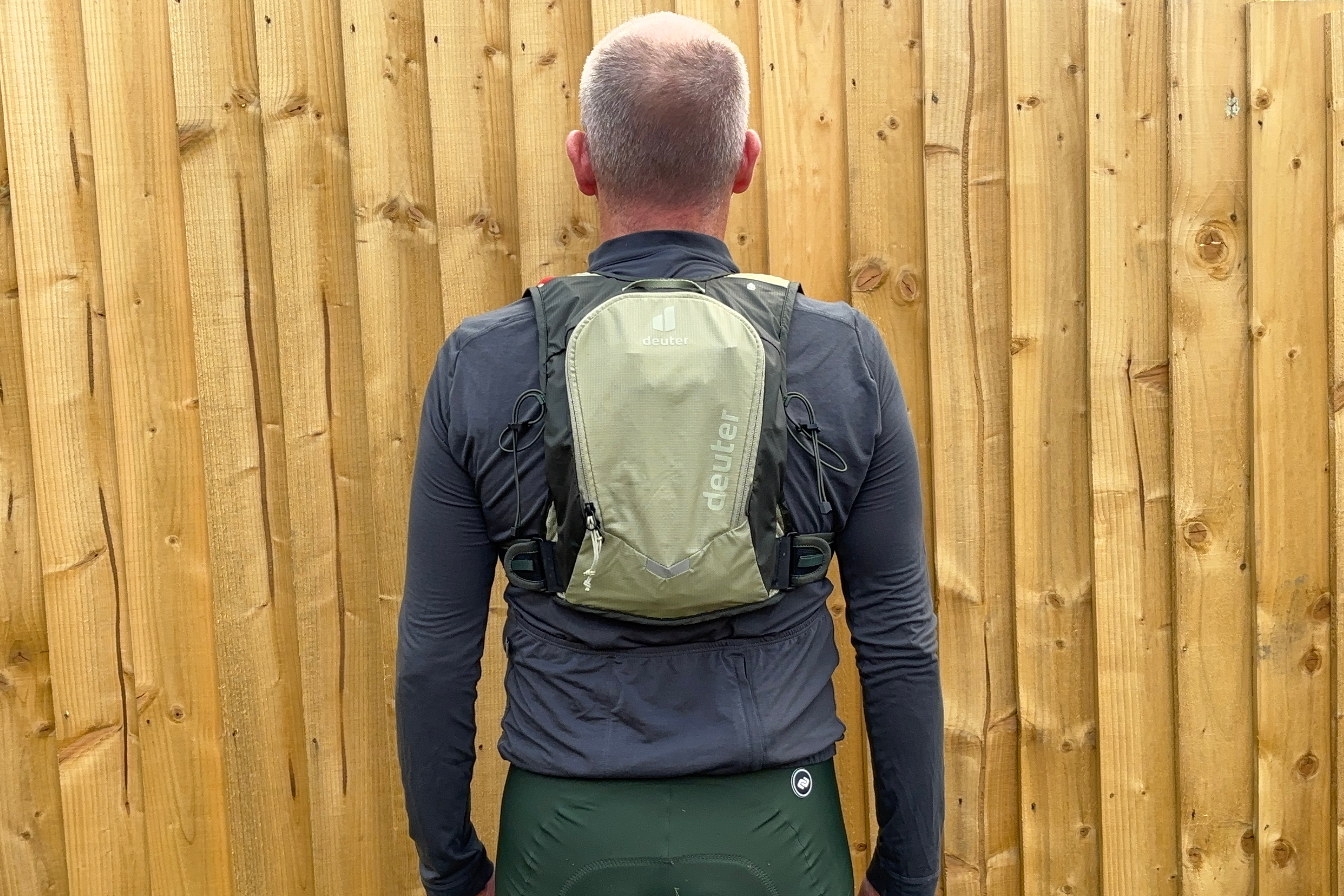 Deuter Rogla 5 hydration pack worn by the reviewer