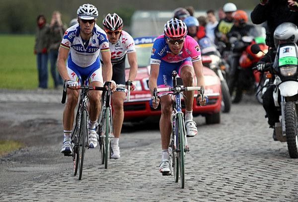 Alessandro Ballan (Lampre) was at the right