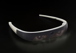 The ViXion Auto Focus Smart Glasses in front of a black background