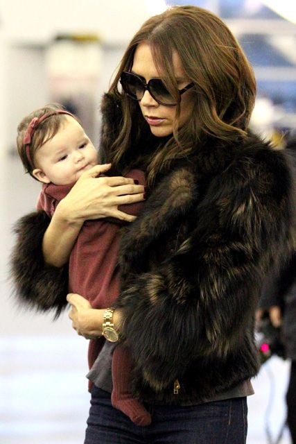 Victoria Beckham and Harper 