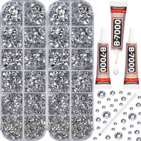 Flatback Rhinestones With Adhesive for Diy, Crafts, Decoration, Shoes, Nail Art and More