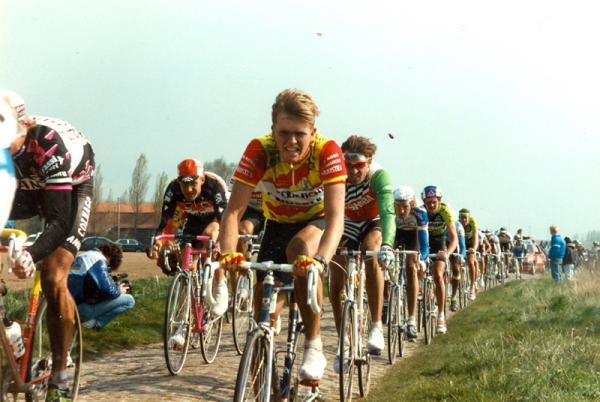 Rolf Sorensen in action for Ariostea in 1990