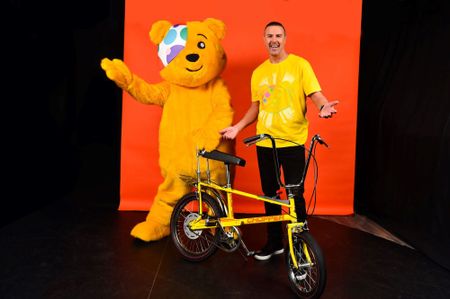 Paddy McGuinness with a Raleigh Chopper