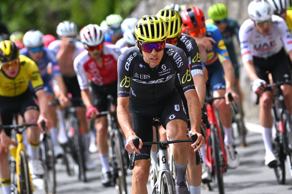 Matteo Moschetti in action at the Tour de Romandie